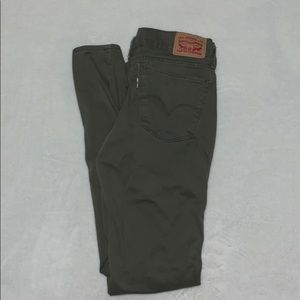 LEVI Jeans - Army Green - Size 28 SUPER SKINNY